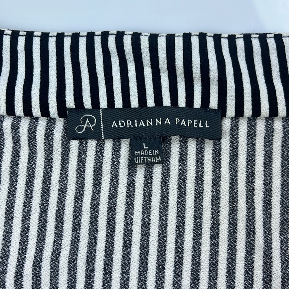 Adrianna Papell Striped Blouse N100-1 View 2
